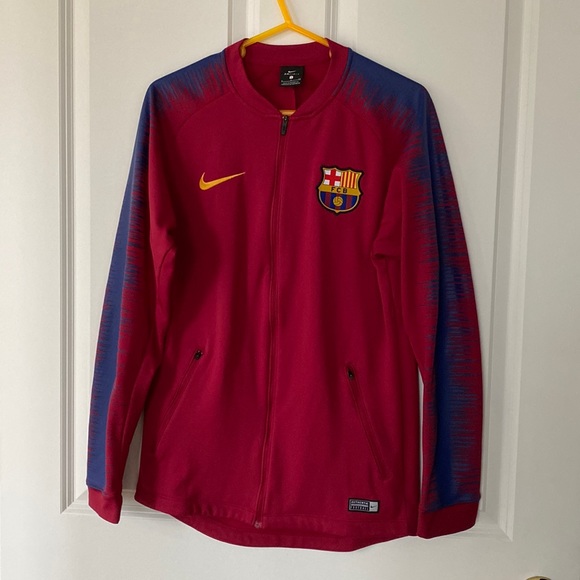 Junior Nike FC Barcelona Jacket FB Deep Maroon/Blue - Picture 2 of 9